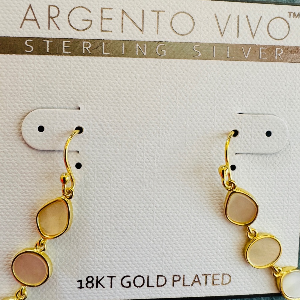 Argento Vivo Gold Plated Earrings